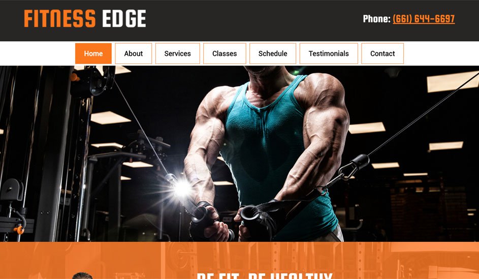 Fitnes Edge logo design page
