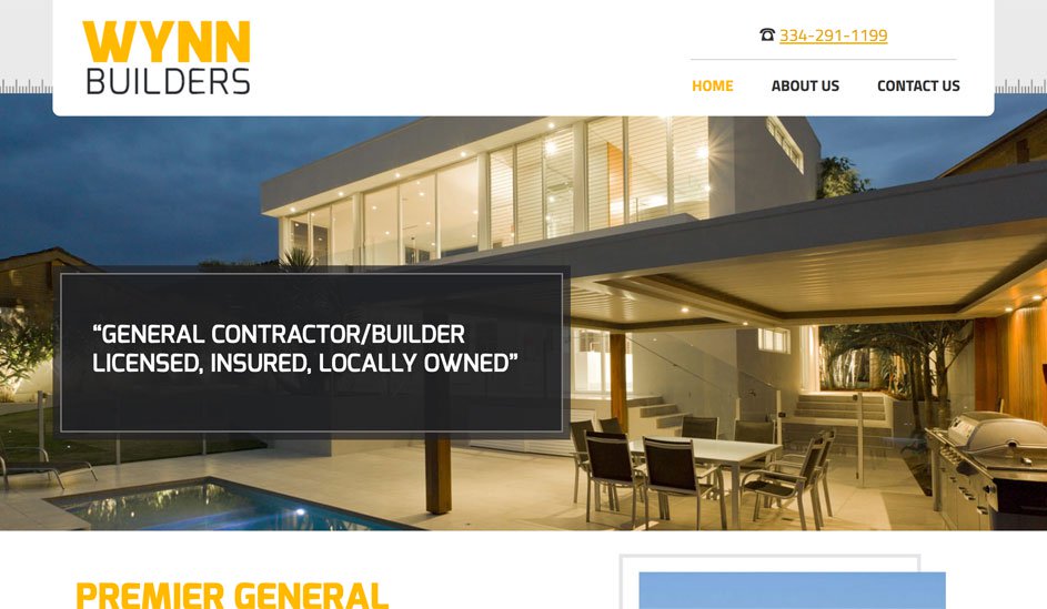Wynn Builders logo design page